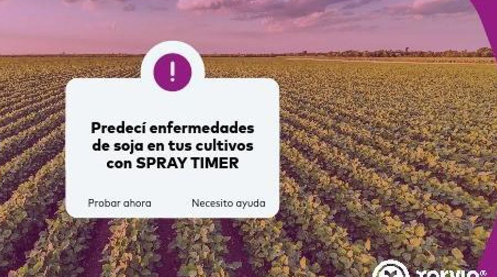Con Spray Timer, podés predecir enfermedades en soja