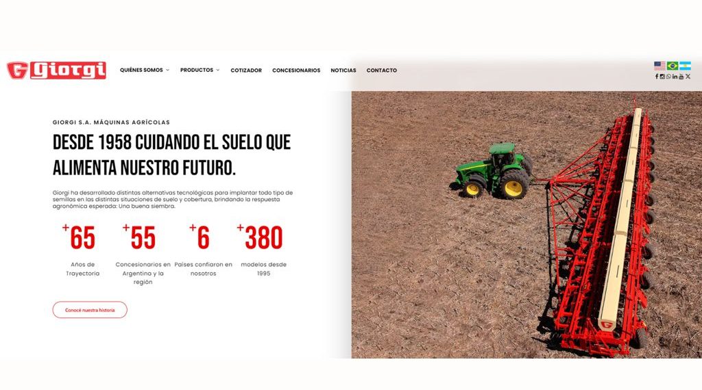 GIORGI lanza su nueva página web y se suma a la transformación digital  del agro argentino