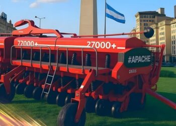 Innovación en cada surco, las sembradoras APACHE presentes en Palermo